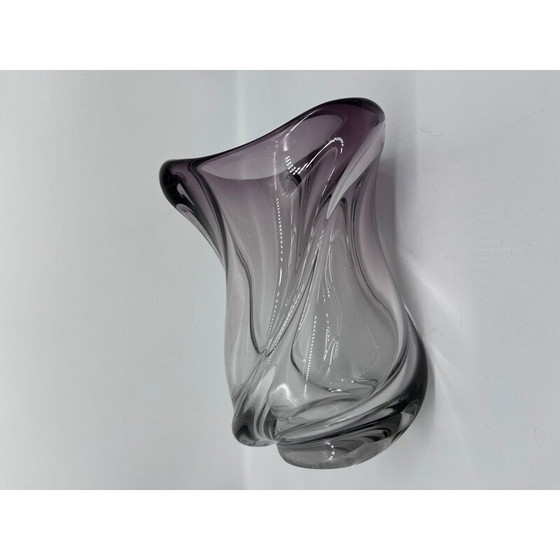 Image 1 of Vintage crystal vase Val Saint Lambert, 1960