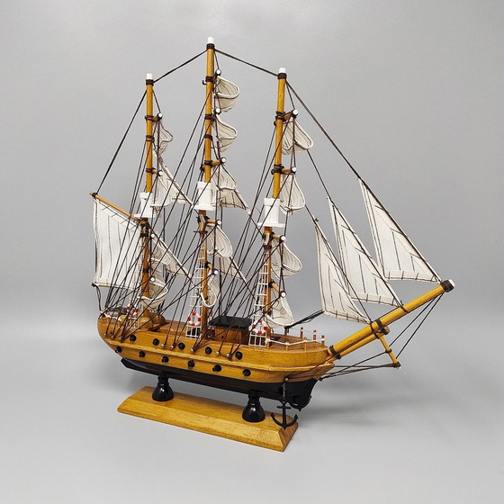 Image 1 of 1970S Astonishing Mayflower Model Ship. Handmade. Made In England