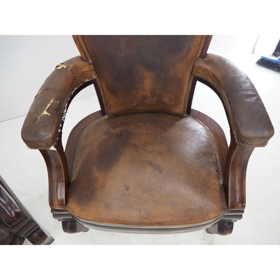 Image 1 of Coppia di poltrone Art Déco vintage del Ministero degli Interni della Cecoslovacchia, anni '30