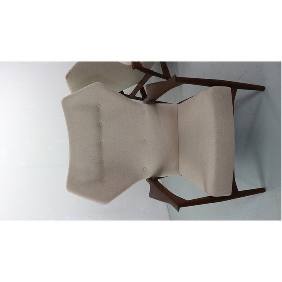 Image 1 of Pair of vintage adjustable teak armchairs by Ib Kofod Larsen, Denmark 1954
