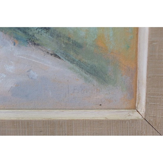 Image 1 of Dipinto vintage scandinavo con guazzo moderno di John Börén, Svezia 1950