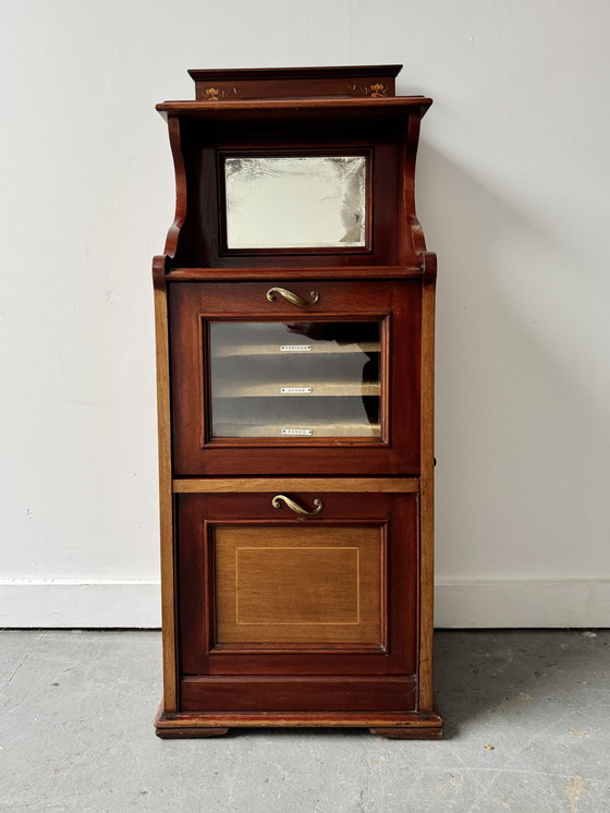 Image 1 of Antique Mahogany Music Cabinet