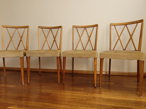 4x Midcentury Design Poly-Z Dining Chairs