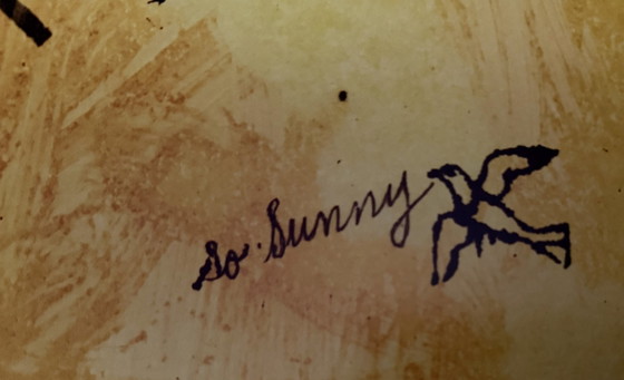 Image 1 of Andy Warhol: "So Sunny C. 1958." Signed In Plate.