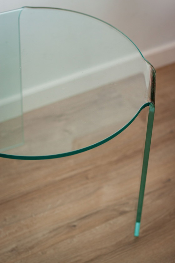 Image 1 of Italian Bent Glass Side Table