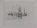 Etching Frans Hens - Voiliers