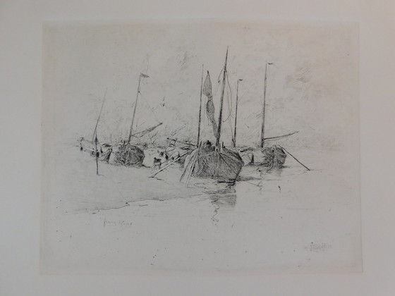 Image 1 of Etching Frans Hens - Voiliers