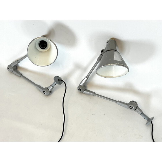 Image 1 of Coppia di lampade da parete vintage in metallo Aure per Stilnovo, Italia 1960