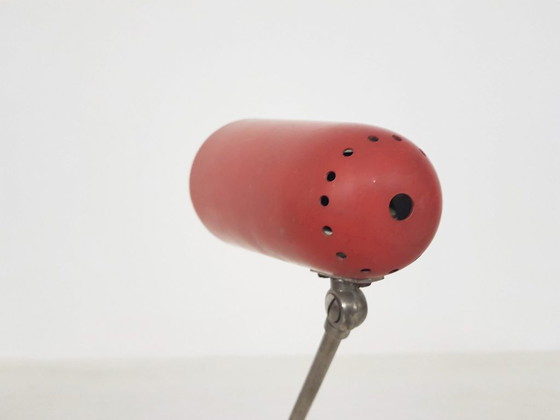 Image 1 of Red Metal Desk Light