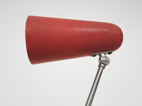 Image 1 of Red Metal Desk Light