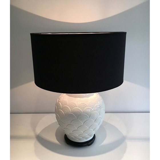 Image 1 of Lampada vintage in ceramica bianca, 1970