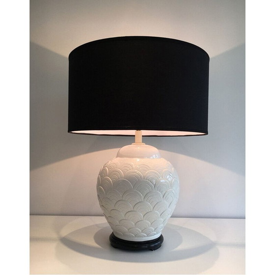 Image 1 of Lampada vintage in ceramica bianca, 1970