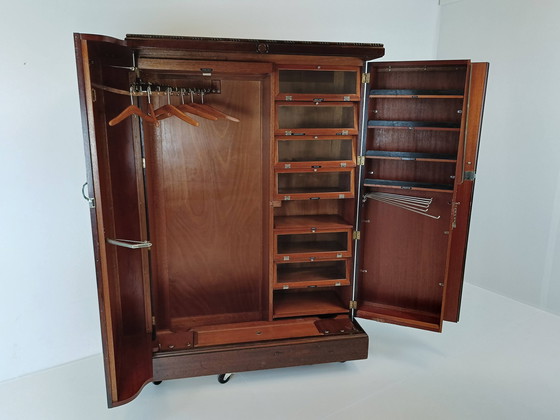 Image 1 of Compactom Ltd Gentleman's Mahogany and Oak Wardrobe