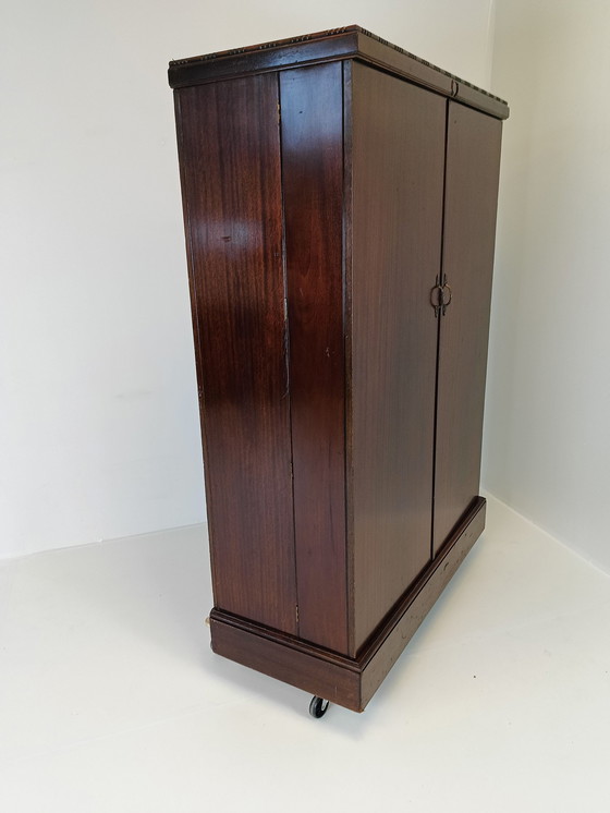 Image 1 of Compactom Ltd Gentleman's Mahogany and Oak Wardrobe