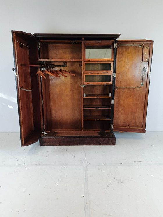 Image 1 of Compactom Ltd Gentleman's Mahogany and Oak Wardrobe