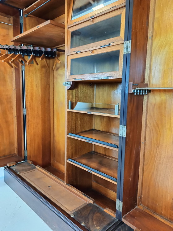 Image 1 of Compactom Ltd Gentleman's Mahogany and Oak Wardrobe