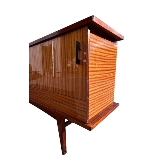 Image 1 of Vintage sideboard in teak veneer and glass