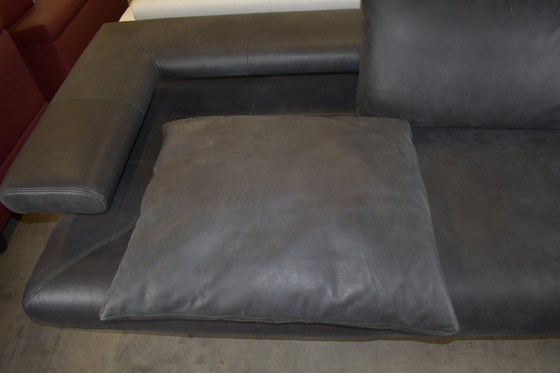 Image 1 of Leather sofa chaise longue recliner sofa couch