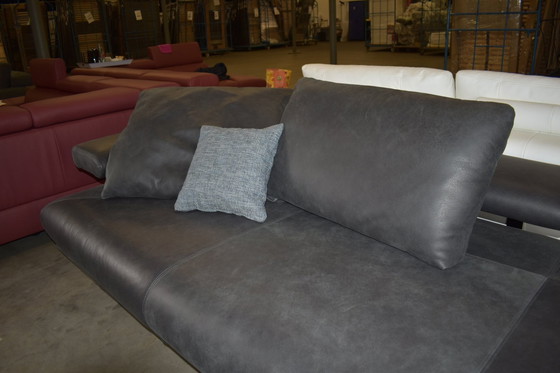 Image 1 of Leather sofa chaise longue recliner sofa couch