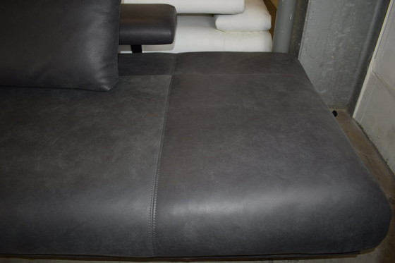 Image 1 of Leather sofa chaise longue recliner sofa couch