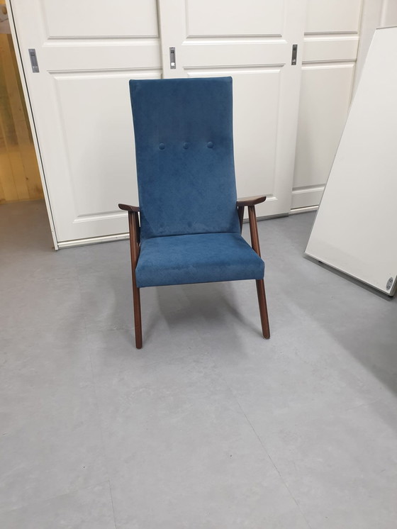 Image 1 of Mid - Century Easychair Newly Upholstered