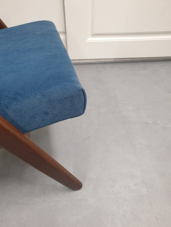 Image 1 of Mid - Century Easychair Newly Upholstered