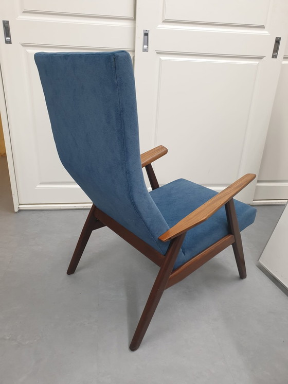 Image 1 of Mid - Century Easychair Newly Upholstered