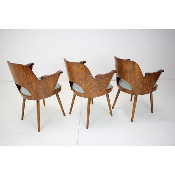 Image 1 of Vintage beechwood dining chair, Czechoslovakia 1960s