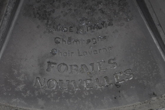 Image 1 of Set Of Four Champagne Chair By Estelle & Erwine Laverne In Suede And Lucite