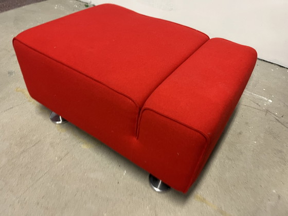 Image 1 of Design On Stock Blizz stool red fabric