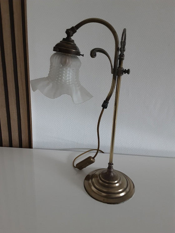 Image 1 of Brass Tulip Lamp