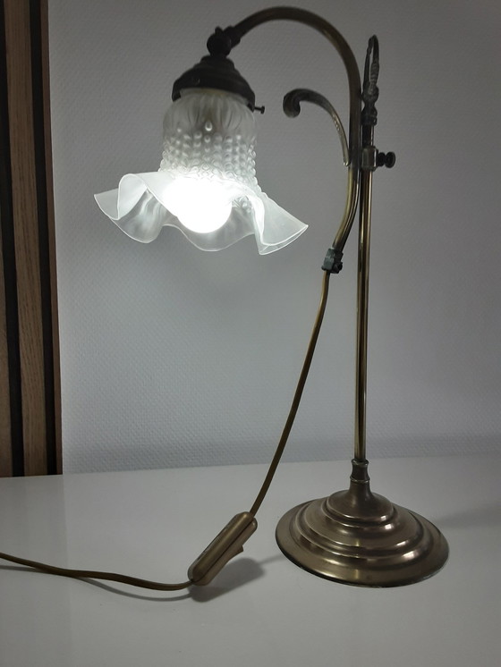 Image 1 of Brass Tulip Lamp