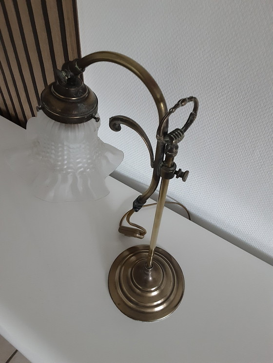 Image 1 of Brass Tulip Lamp