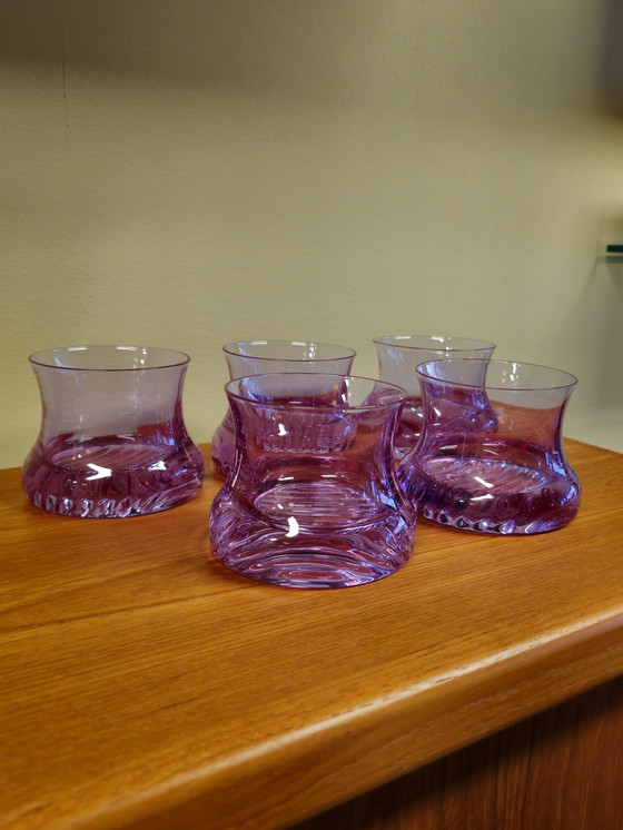 Image 1 of 5X Murano Alexanderite Neodymium Whisky Glasses Water Glasses