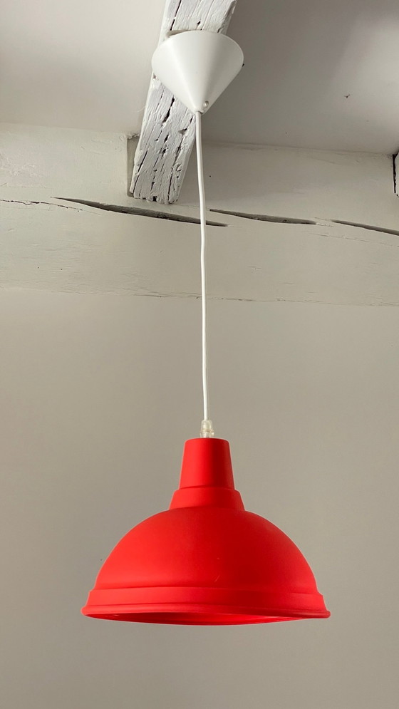 Image 1 of Lampada a sospensione geometrica vintage morbida