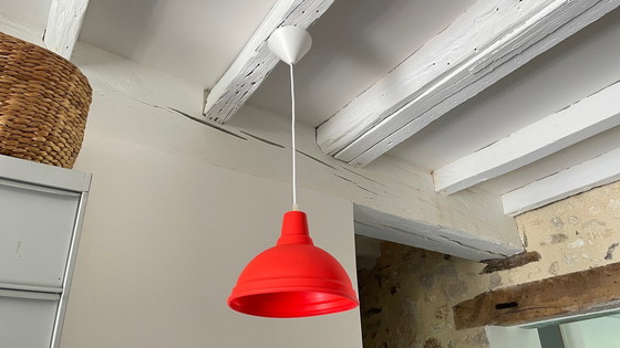 Image 1 of Lampada a sospensione geometrica vintage morbida