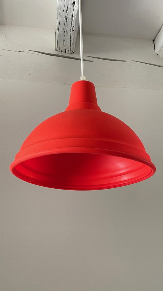 Image 1 of Lampada a sospensione geometrica vintage morbida