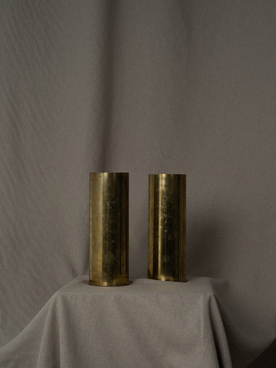 Image 1 of 2x Artillery shell casings