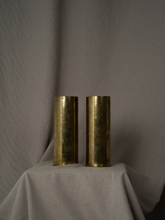 Image 1 of 2x Artillery shell casings