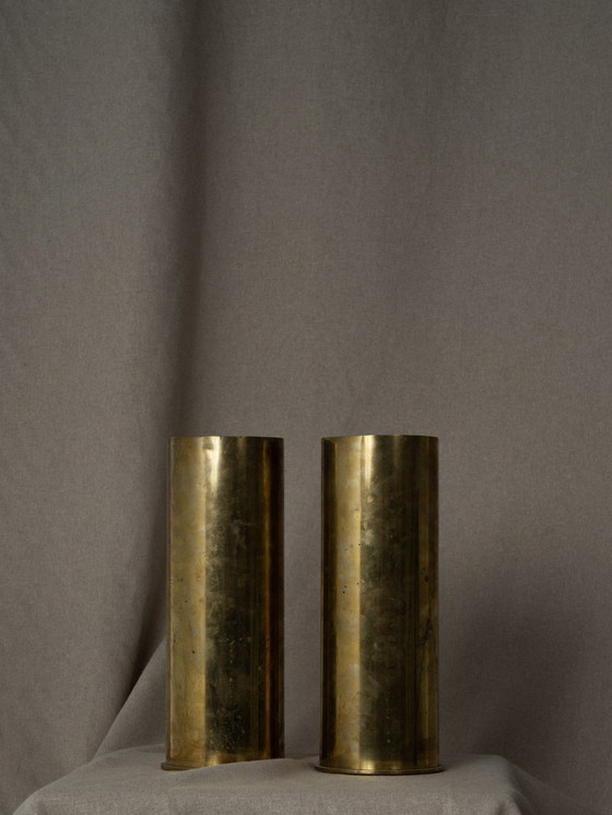 Image 1 of 2x Artillery shell casings