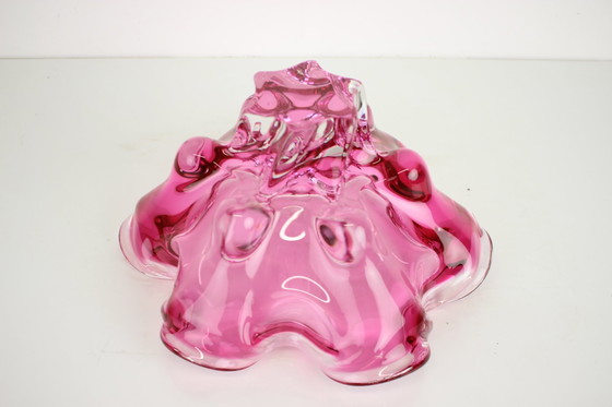 Image 1 of Bohemian Art Glass Bowl By Josef Hospodka, 1960'S