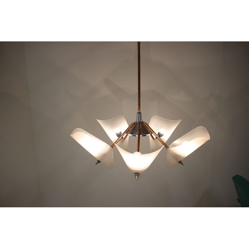 Vintage Chandelier by Drukov, 1960s