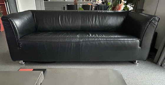 Image 1 of Gelderland Sofa 4800 Black Leather