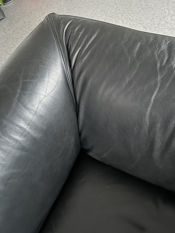 Image 1 of Gelderland Sofa 4800 Black Leather