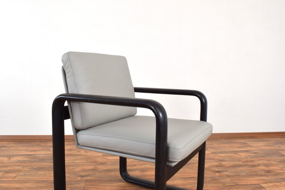 Image 1 of Mid-Century Leather Lounge Chairs By Burkhard Vogtherr For Rosenthal, 1970S, Set Of 2