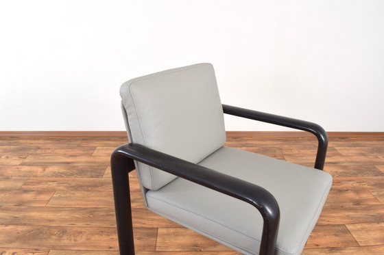 Image 1 of Mid-Century Leather Lounge Chairs By Burkhard Vogtherr For Rosenthal, 1970S, Set Of 2