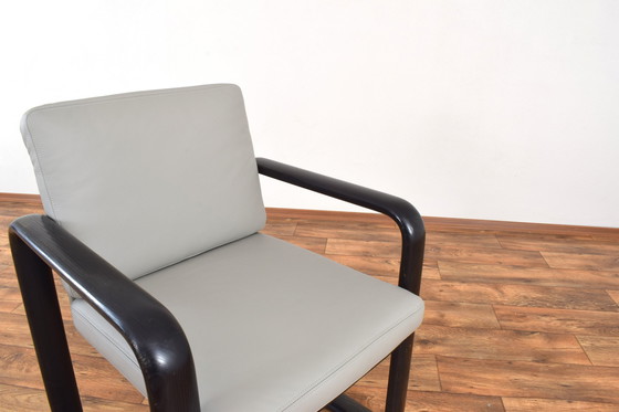 Image 1 of Mid-Century Leather Lounge Chairs By Burkhard Vogtherr For Rosenthal, 1970S, Set Of 2