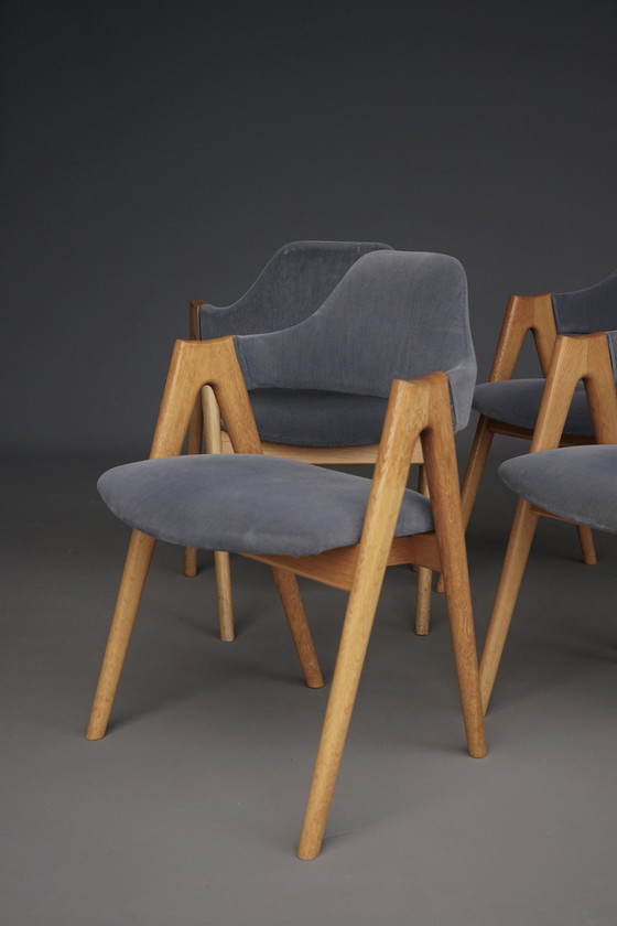 Image 1 of Compass Chairs By Kai Kristiansen For Sva Møbler, 1960S, Set Of 4