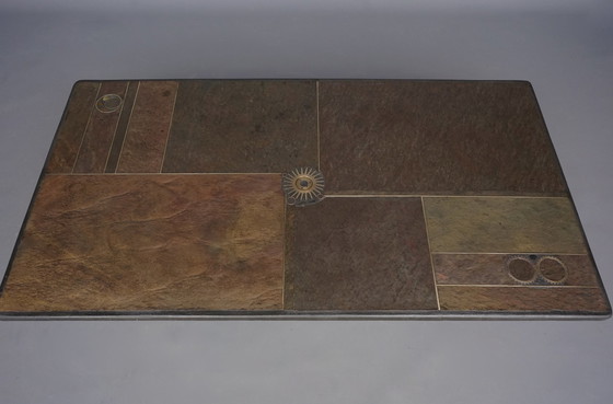 Image 1 of Vintage large Brutalist Stone Table