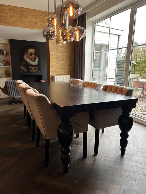 Beautiful Keijser & Co dining room set - Timeless luxury and comfort